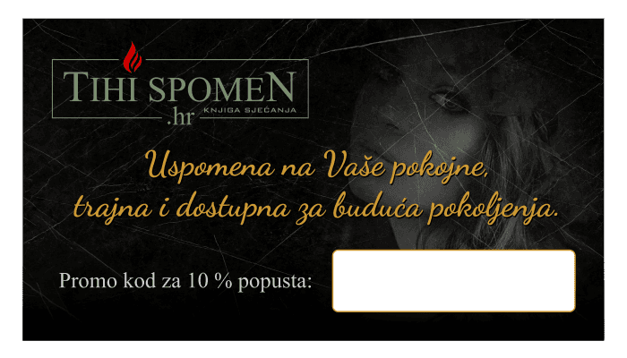 Promo kartica Tihi Spomen s 10 % popusta